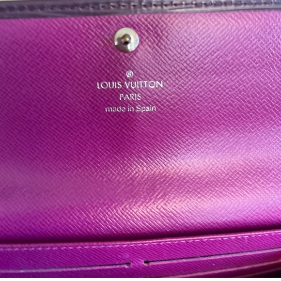 Authentic Louis Vuitton Purple Epi Long Wallet w/Snap Closure 🔥STUNNING🔥 - Picture 12 of 16